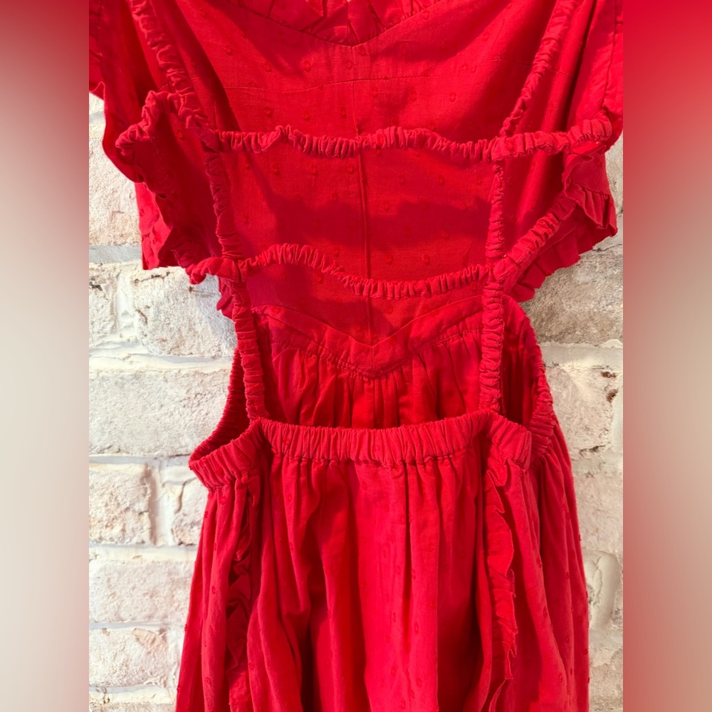 FARM Rio Heart-Shaped Bodice Ruffled Maxi Dress - Picture 4 of 6